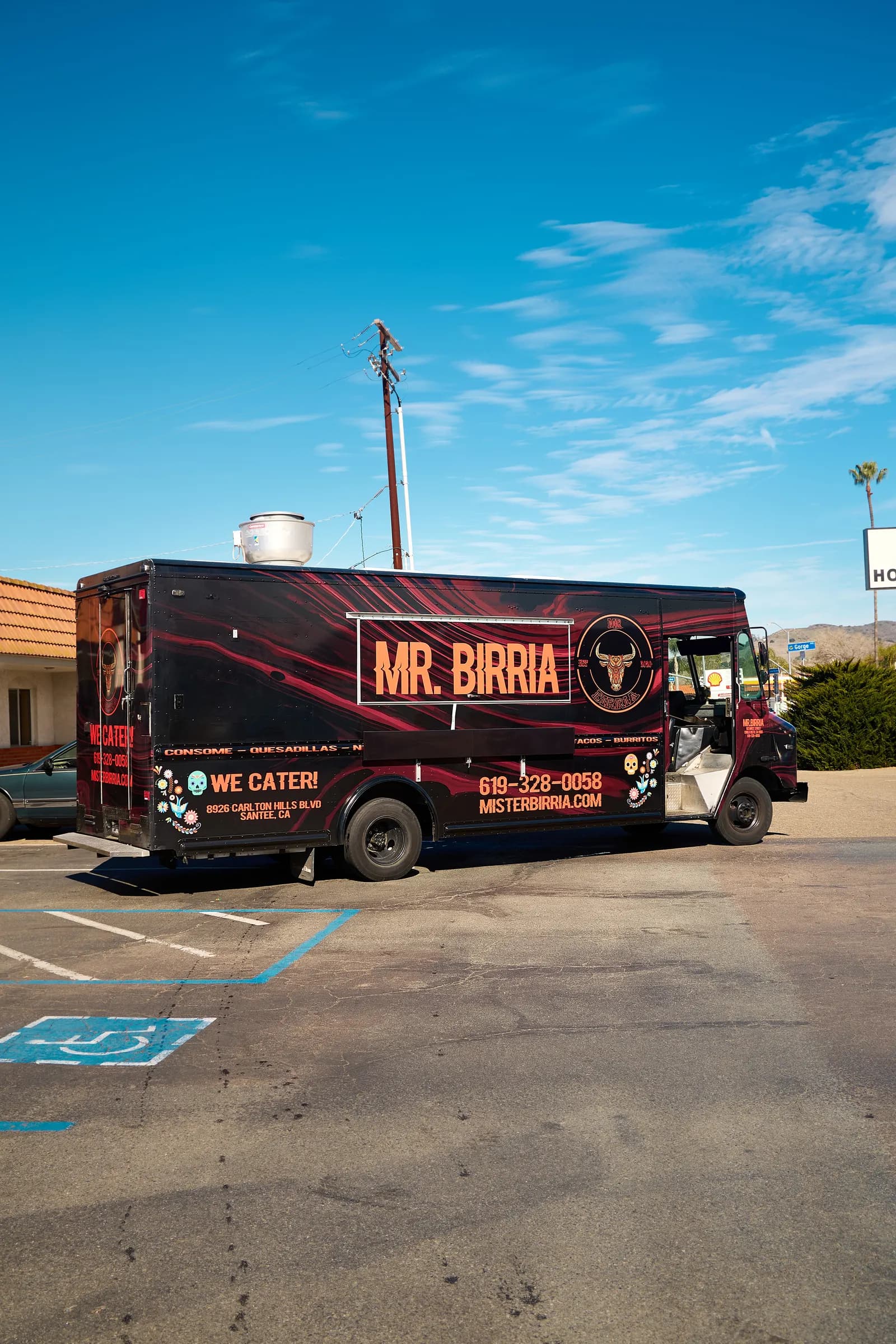 Mr. Birria food truck serving guests at a catered event